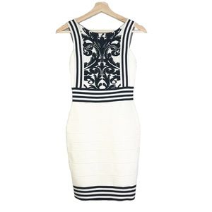 NWT Forever Unique Sicily Bandage Bodycon Dress Sleeveless White Sz 1